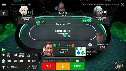 Unibet Poker Bet